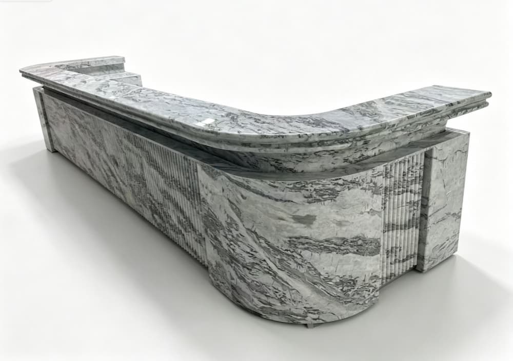 Custom Stone Reception Desk & Bar Counter
