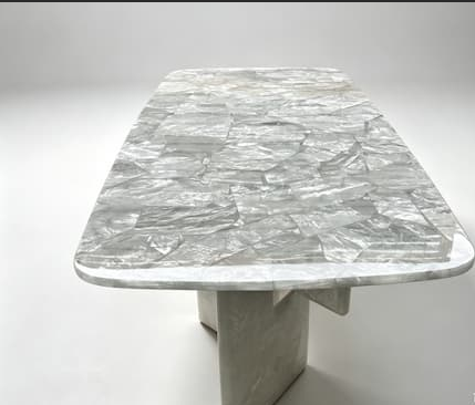 White Crystal Dining Table